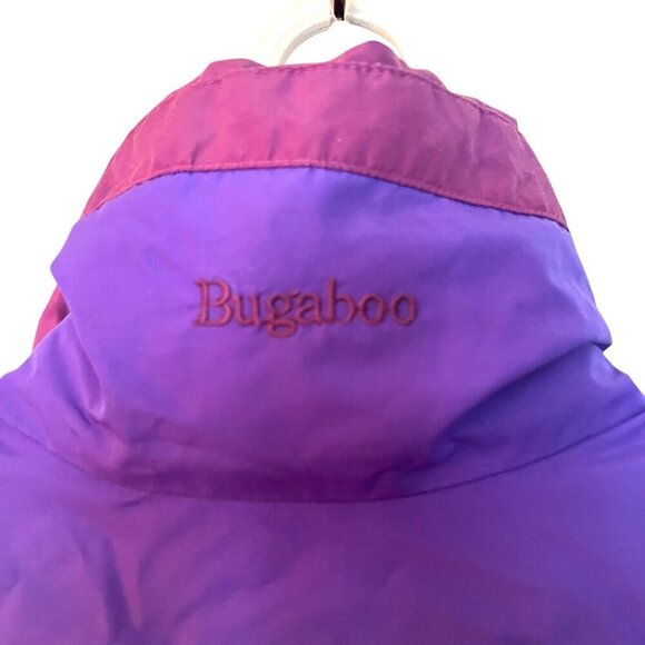 90s Women's Columbia Bugaboo Radial Sleeve Jacket Purple/Green Windbreaker Med - Picture 5 of 14